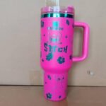 🔥40OZ Stitch Cup 1200ML 🥰 Straw Topper as Free Gift🎁 – Bild 17