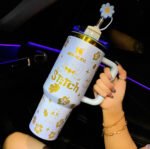 🔥40OZ Stitch Cup 1200ML 🥰 Straw Topper as Free Gift🎁 – Bild 3