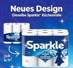 Sparkle Pick-A-Size Küchenpapierhandtücher, 6 Doppelrollen, 660 Blatt Starke 2-lagige Papiertücher für die Reinigung in der Küche und alltägliche Verschmutzungen, hohe Saugfähigkeit zum Aufsaugen – Bild 5